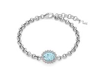 Bracciale Miluna Donna GEMMA DEL CIELO 925 in Argento Topazio BRD1023